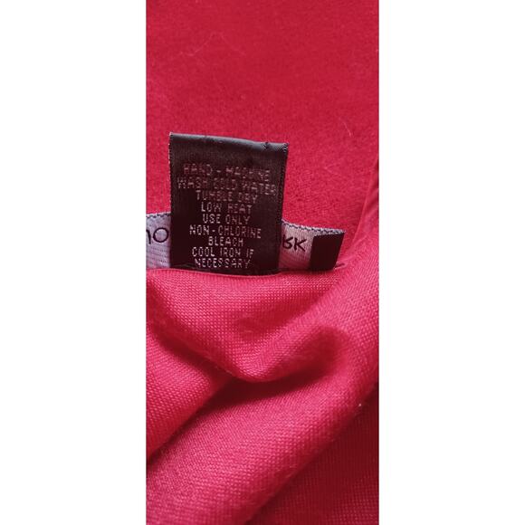 Jones New York Women's Red Velour Button Front Shirt Cardigan Y2K Holiday Small - Picture 6 of 6
